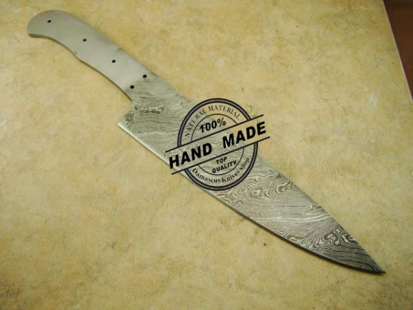 Damascus Kitchen Knife Blank