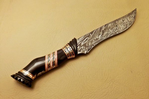 Superior Damascus Bowie Knife