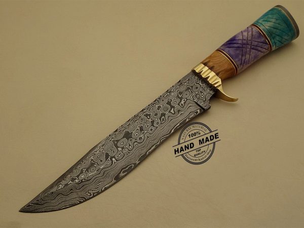 Stunning Damascus Bowie Knife