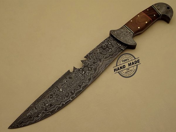 Sturdy Damascus Bowie Knife