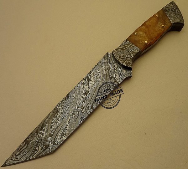 Damascus Bowie Knife