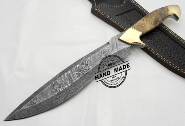 Professional Damascus Bowie Knife