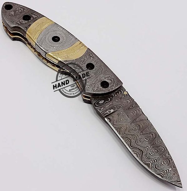 Damascus Pocket Knife