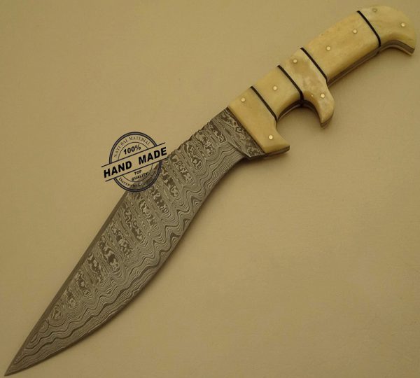 Luxury Damascus Bowie Knife