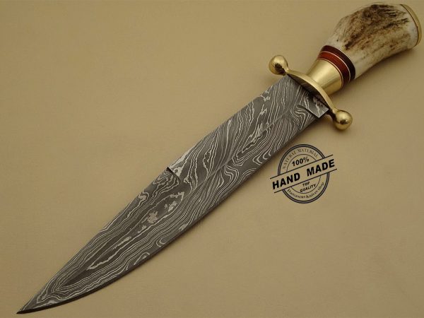 Professional Damascus Bowie Knife