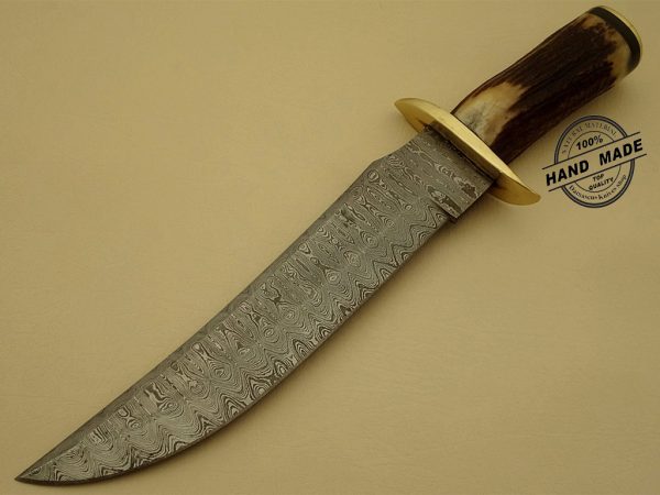 Exquisite Damascus Bowie Knife